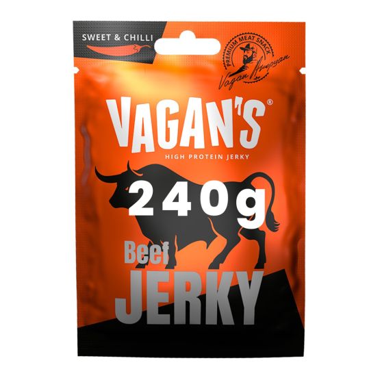 Hovězí sušené maso Sweet&Chilli Vagan's Jerky 240g