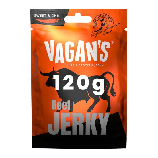 Hovězí sušené maso Sweet&Chilli Vagan's Jerky 120g