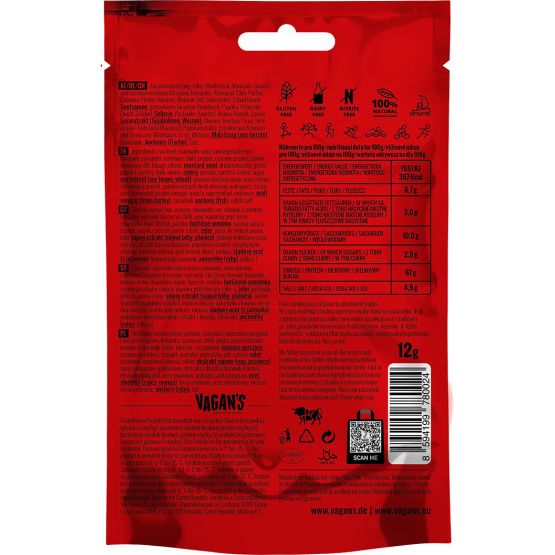 Hovězí sušené maso peppered Vagan's Jerky 240g