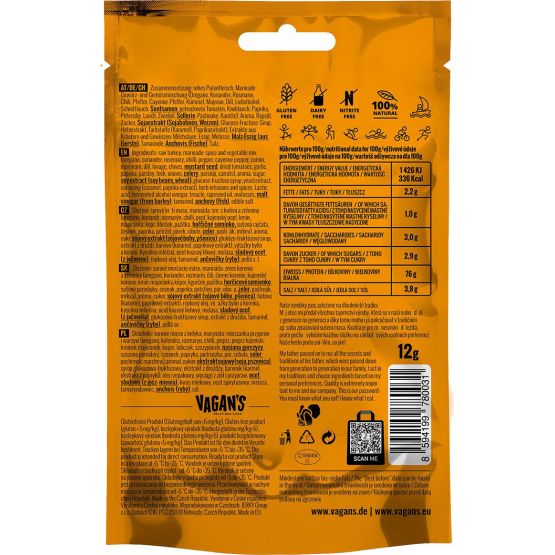 Krůtí sušené maso Vagan's Jerky 240g